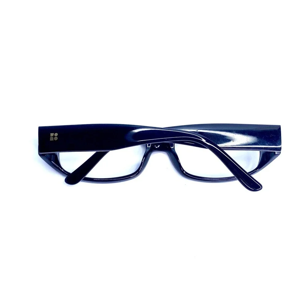 Kate Spade Black Oval Striped Temple Eyeglasses Italy Penelope/S Y30Y2 52 16 125